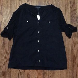 NWT August Silk Top, size L.